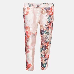 Simonetta Kids Pink Floral Jacquard Trouser 6 Yrs